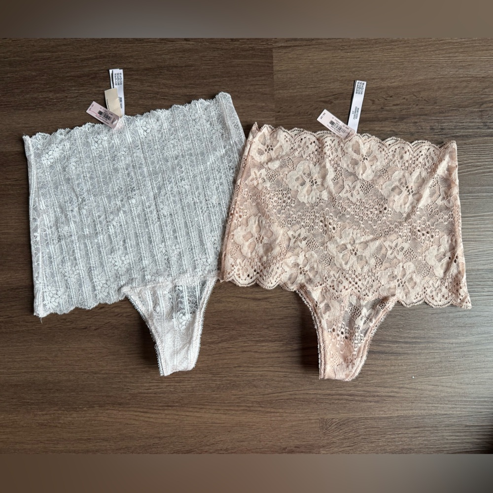 VICTORIA’S SECRET WOMEN BODY BY VICTORIA HIGH-RISE THONG PANTY SZ:XS